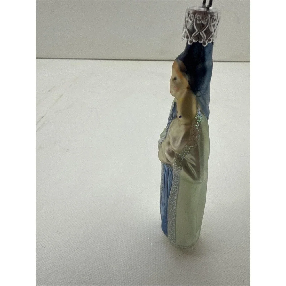 Inge Glas Madonna & Child‎ Christmas Ornament Star Cap Old World Christmas VTG